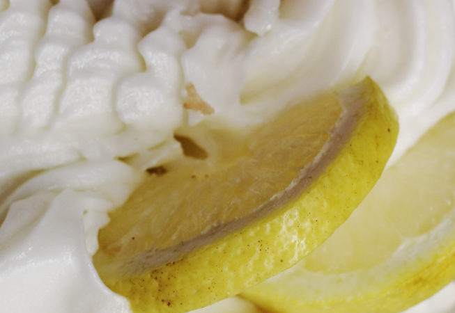 Lemon sorbetto made from fresh PGI Sfusato lemons from the Amalfi Coast in Italy.