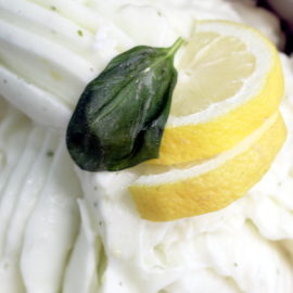 lemon and basil, vegan dessert leicester