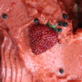 Strawberry and black pepper sorbetto - made from fresh, natural ingredients and dairy free.