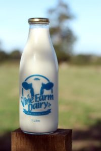 Fresh milk from Vine Farm Dairy