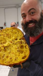 Simone de Feo and his panettone