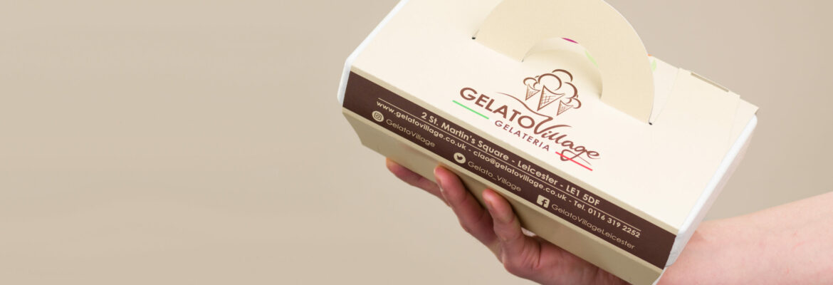 Gelato Village thermobox for transporting gelato home in peak condition